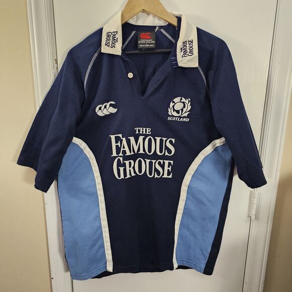 VTG Scotland Canterbury of New Zealand Famous Grouse Rugby Shirt Jersey Men’s L - Picture 1 of 5